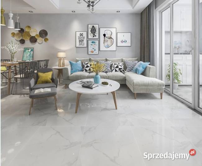 Gres polerowany biały 60x60 CALACATTA CARRARA gI