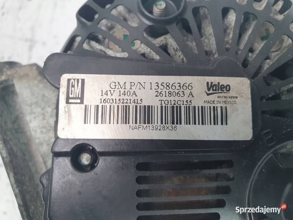 ALTERNATOR Opel Insignia B 16 CDTI valeo Chełm