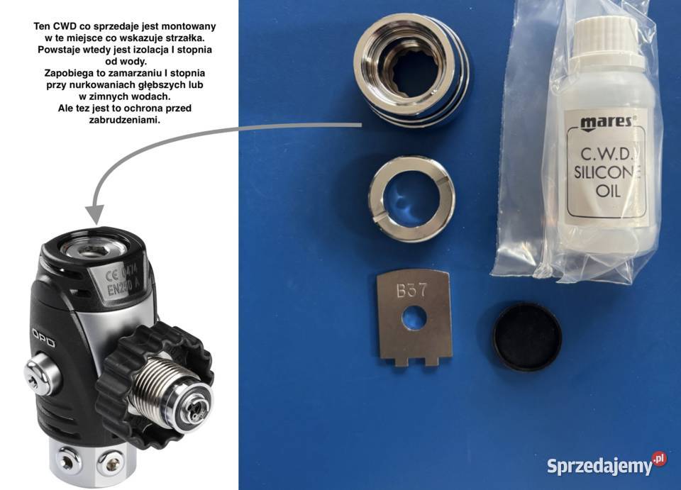 Izolacja na zimne wody Mares CWD Dry do 82X sprzedam