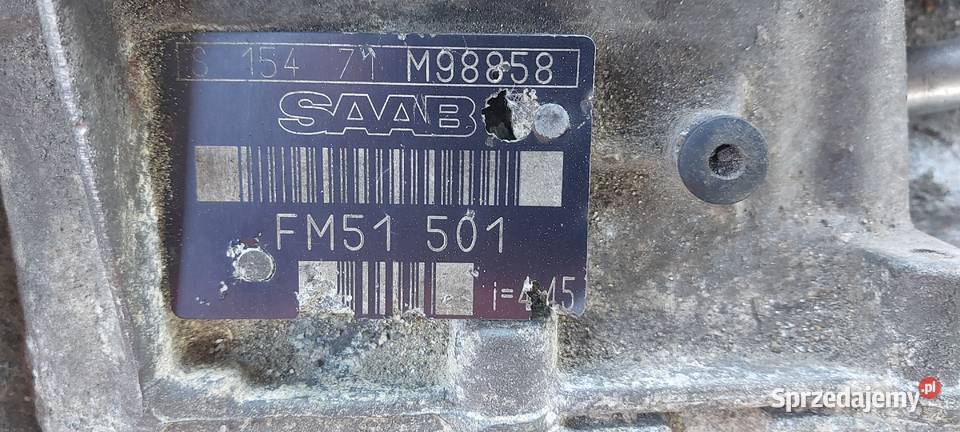 Skrzynia biegów Saab 93 95 20 benzyna FM51501 Szczecin