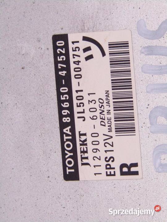 MODUŁ STEROWNIK KOMPUTER WSPOMAGANIA TOYOTA osobowe Komputery