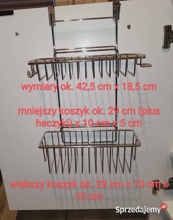 Koszyk na drzwi szafki organizer na przyprawy Akcesoria kuchenne mazowieckie Warszawa