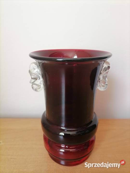 Wazon szklany Tarnowiec Antyki, Sztuka, Kolekcje Wałbrzych sprzedam