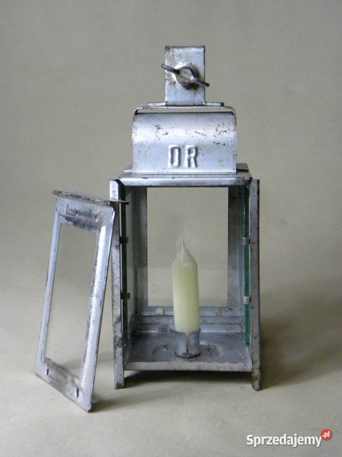 Niemiecka świecowa lampa kolejowa wagonowa DR Legnica