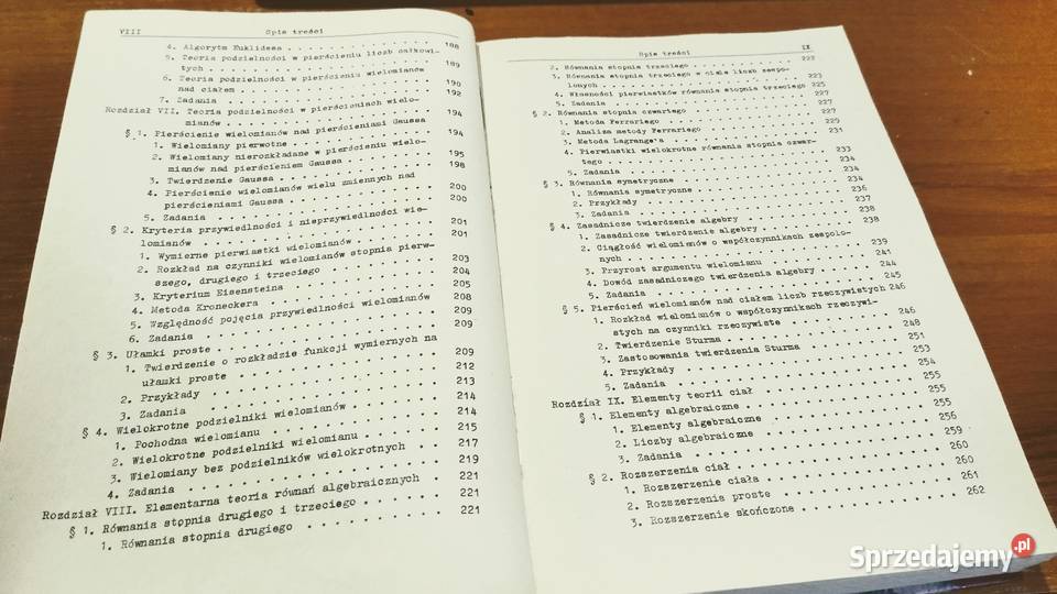 Algebra wyższa Zdzisław Opial 1975 TWARDA tradycyjny podręcznik Gdańsk sprzedam