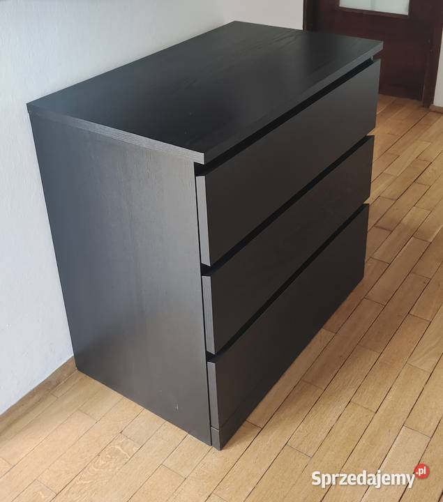 Komoda Malm Ikea 80 czarnobrązowa sprzedam