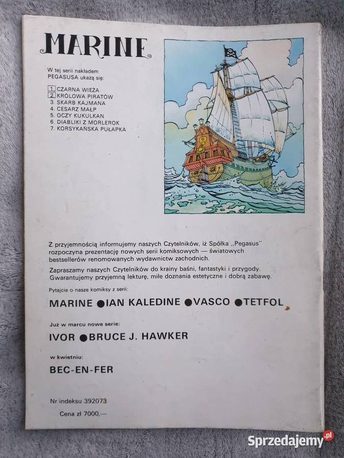 Marine Królowa Piratów Kultura i Rozrywka pomorskie Gdynia sprzedam