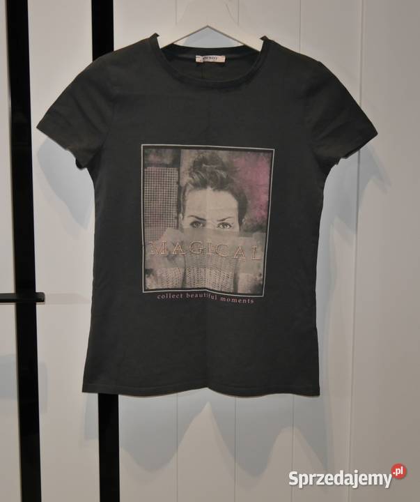 Orsay świetna bluzeczka metaliczna nitka 34 XS Bez wzoru Bluzki i koszule sprzedam