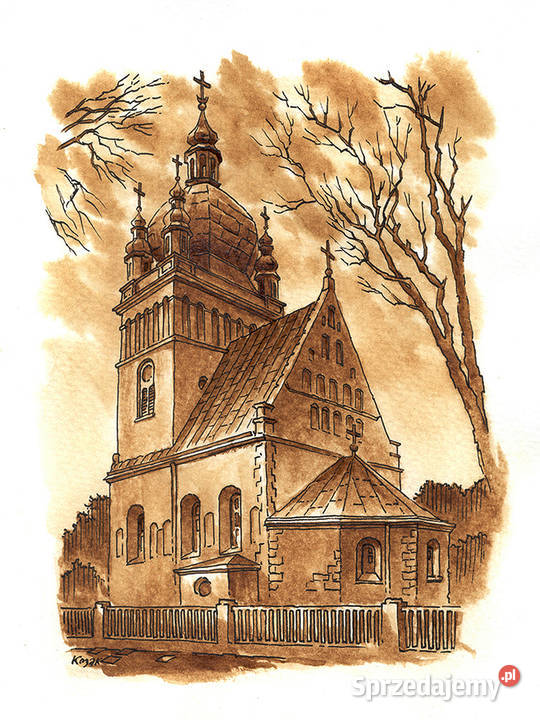 Grafika Lwów Cerkiew Piatnicka Malarstwo Warszawa