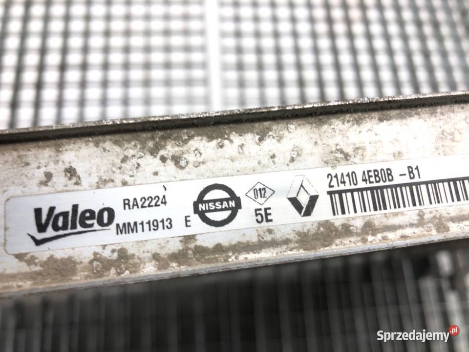 CHŁODNICA WODY RENAULT KADJAR 16 130 214104EB0B podkarpackie