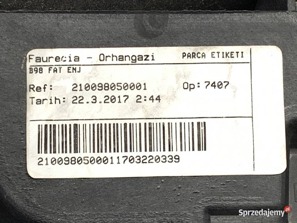 PAS PRZEDNI WZMOCNIENIE GÓRNE RENAULT CAPTUR I osobowe