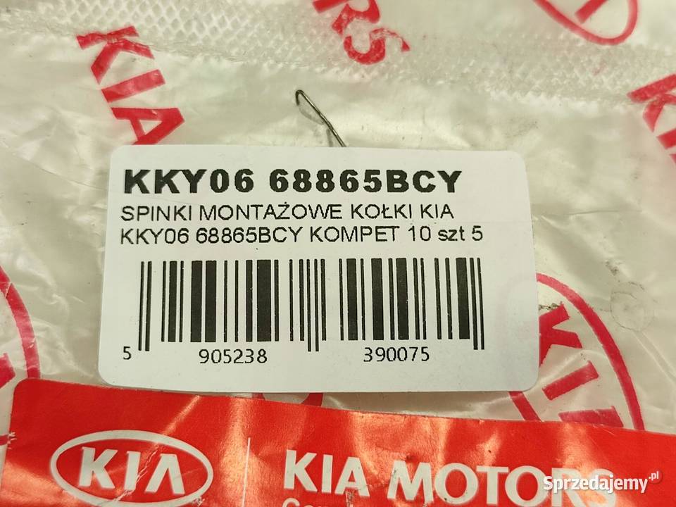 SPINKI MONTAŻOWE 10 5mm KIA NOWE ORYGINALNE Części montażowe