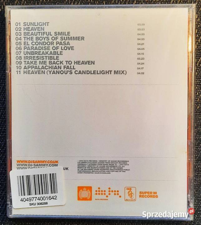 Album CD DJ SAMMY Album Heaven 1 płyta Katowice
