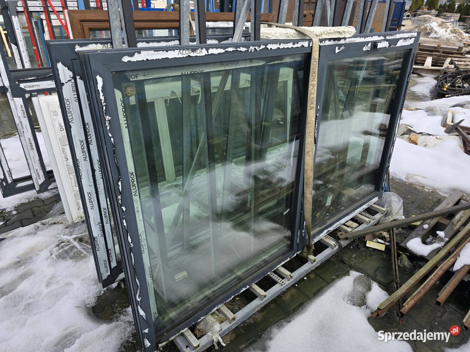 Okno aluminiowe FIXU 2280x1360 3 sztuki 9