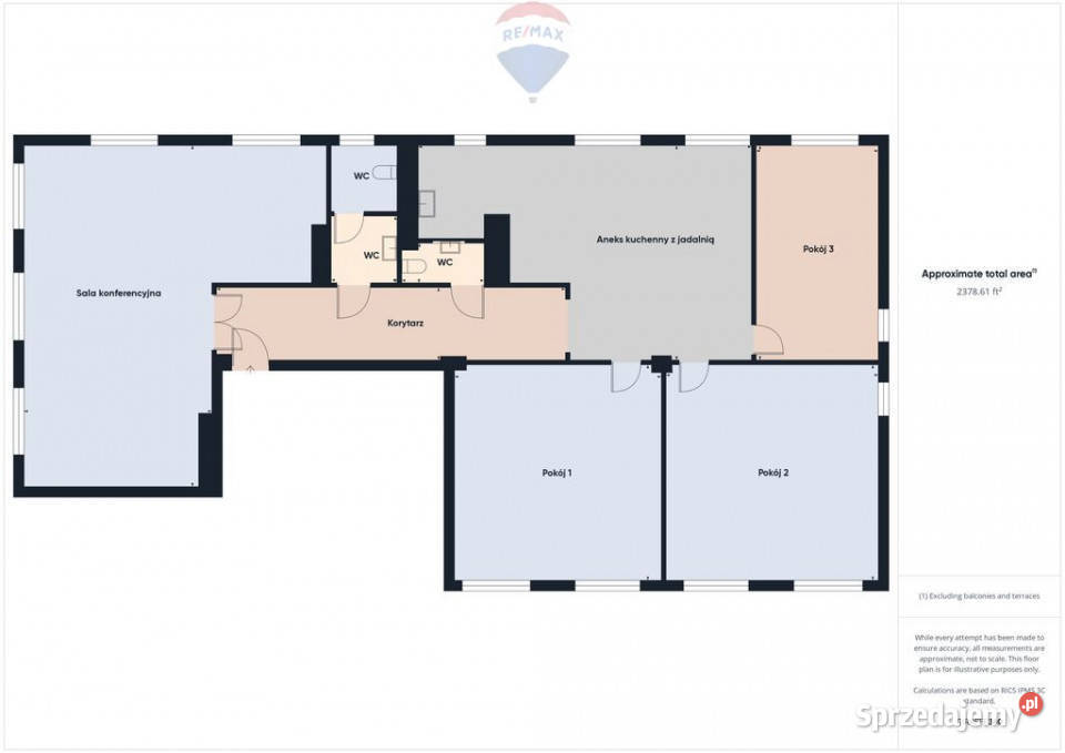 2 piętra na wynajem 442m2 mazowieckie Warszawa