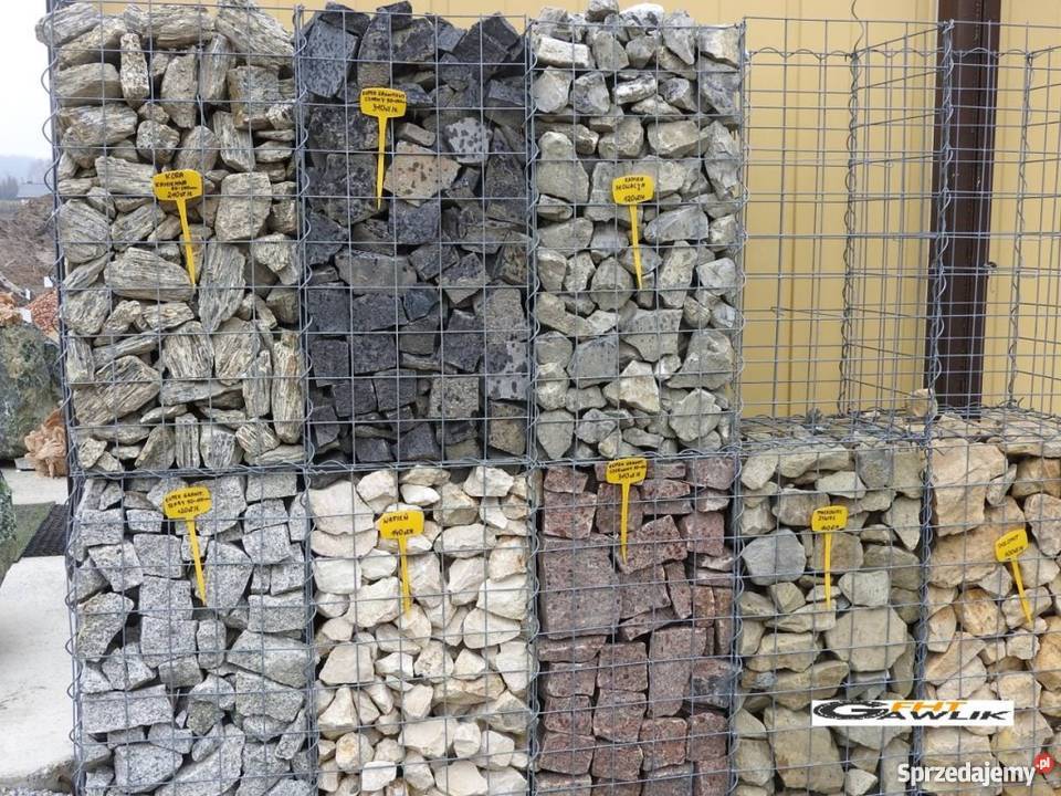 Kamien Gabion Gabionowy GaBiony ogrodzenie Płot śląskie Bełk