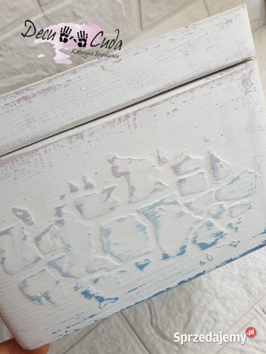 Szkatułka shabby chic kwiat jabłoni wielokolorowy małopolskie Kraków sprzedam