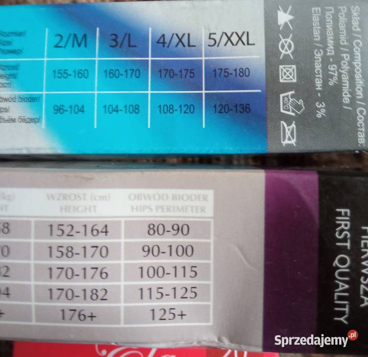 Rajstopy damskie 5 XXL plus size duży rozmiar 15 Turobin