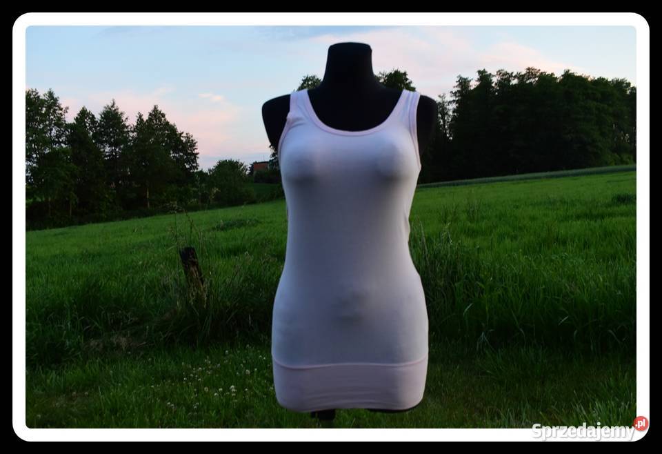 Jasno różowa koszula długa bokserka 36 S Płock