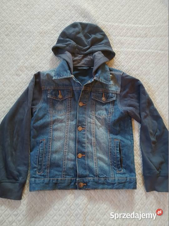 Kurtka chłopięcadżinsowa z rękawami i kapturem z 10 lat+ Katowice