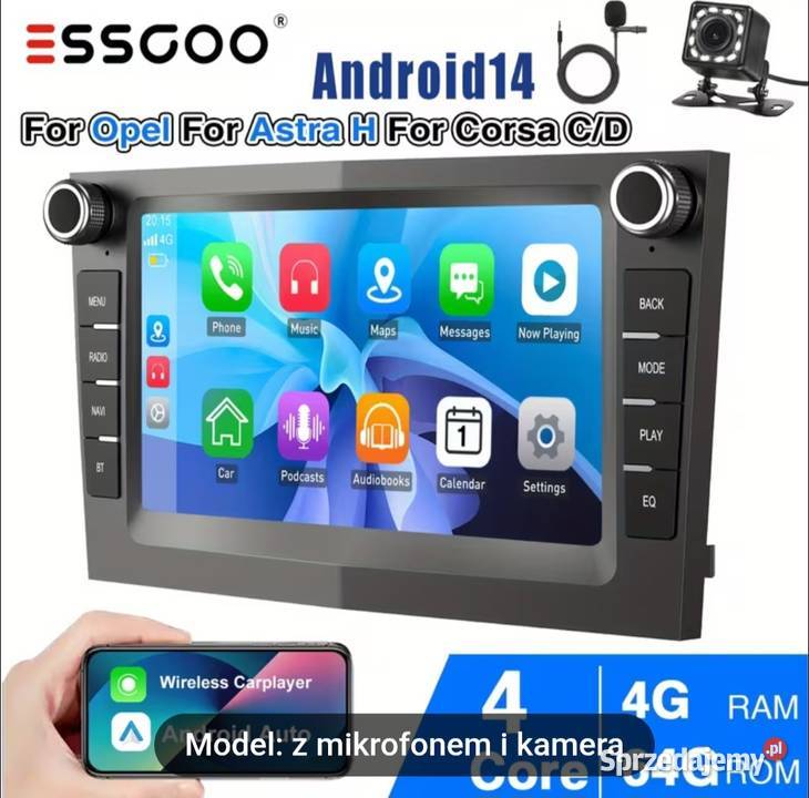 Radio samochodowe Android 14 Opel Astra GHVectra zachodniopomorskie sprzedam