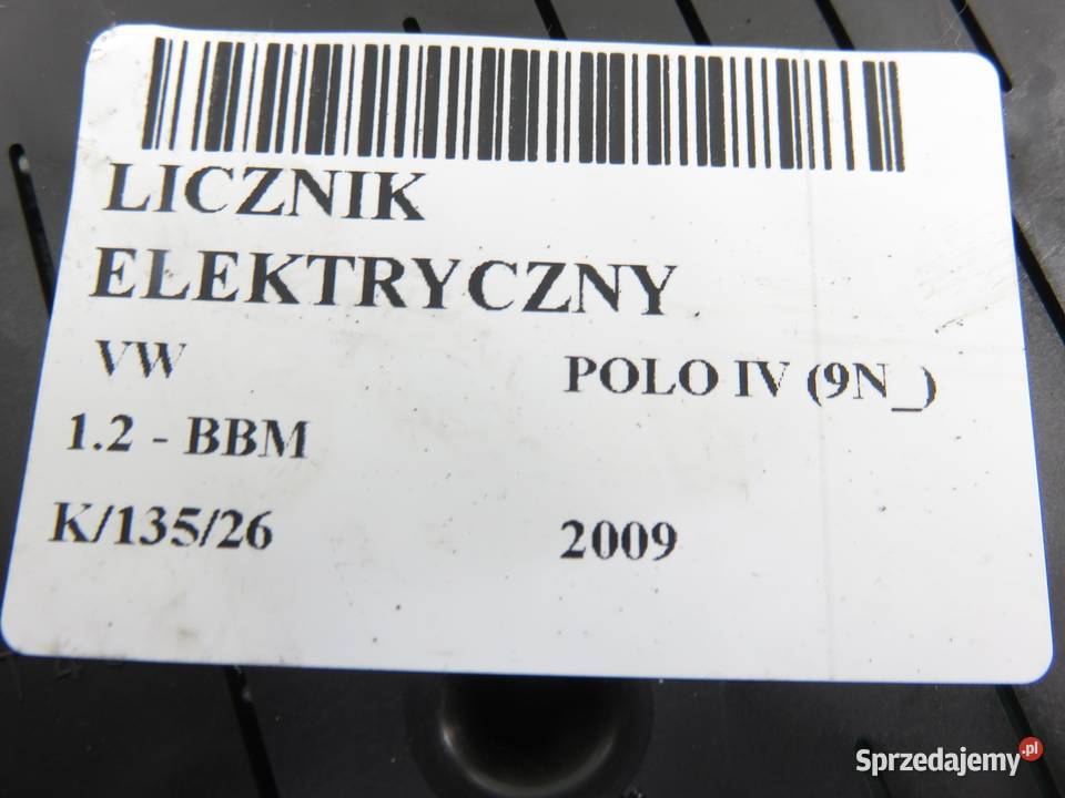 LICZNIK VW POLO IV 9N 12 6V 6Q0920804 sprzedam