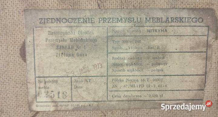 Komplet mebli Violetta PRL lata 70 Sochaczew