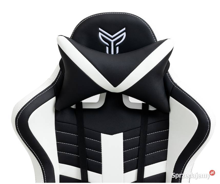 FOTEL KRZESŁO BIUROWY GAMINGOWY Z PODNÓŻKIEM