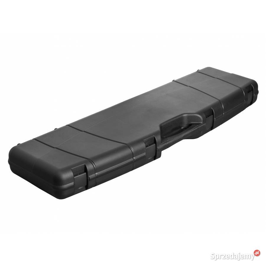 Kufer na broń Megaline 130x35x12 czarny klamry łódzkie