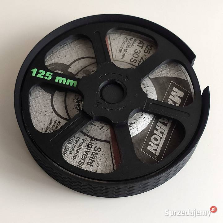 Pudełko pojemnik na tarcze do cięcia 125 mm etui