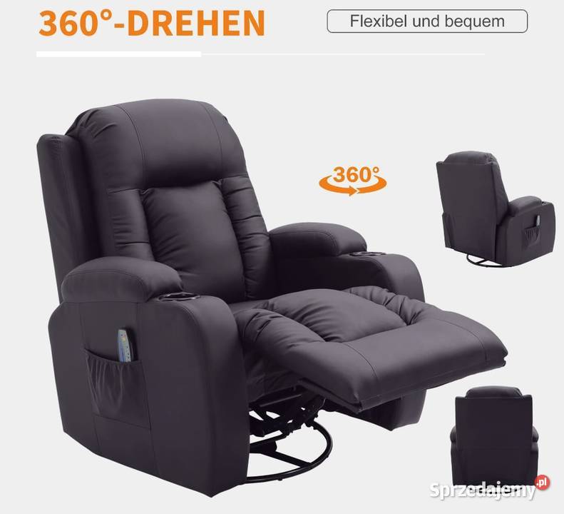 Fotel z masażem z funkcją ogrzewania Bochnia