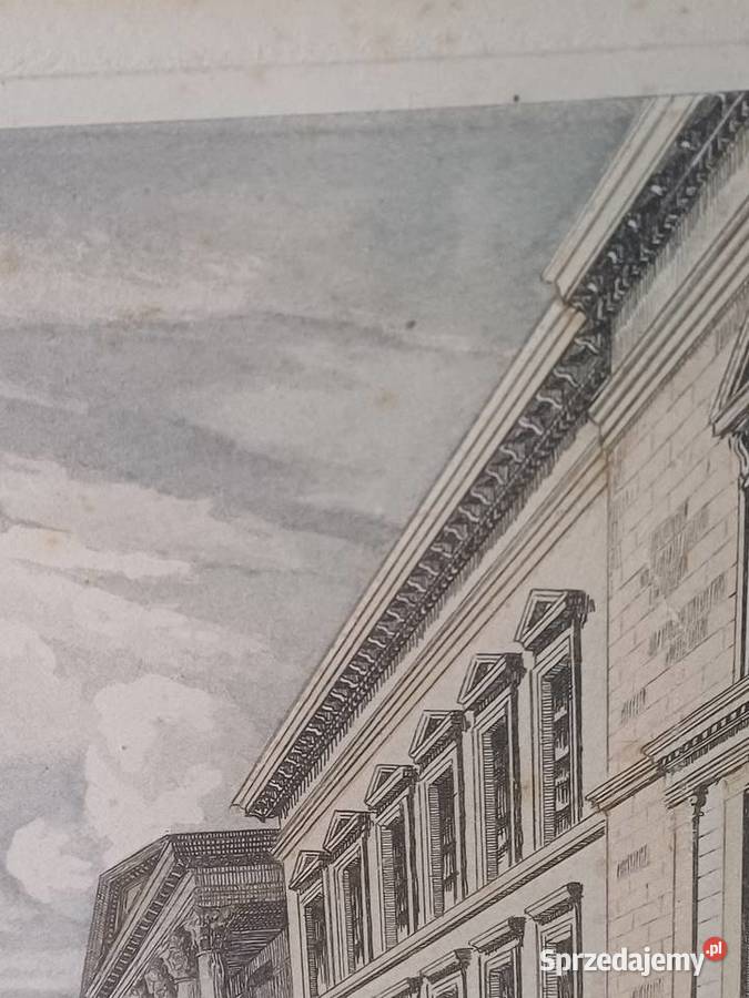 vintage oryginalna akwaforta Nowy Targ sprzedam