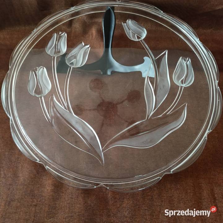 Piękna patera na tort 34 Porcelana i szkło Mikołów sprzedam