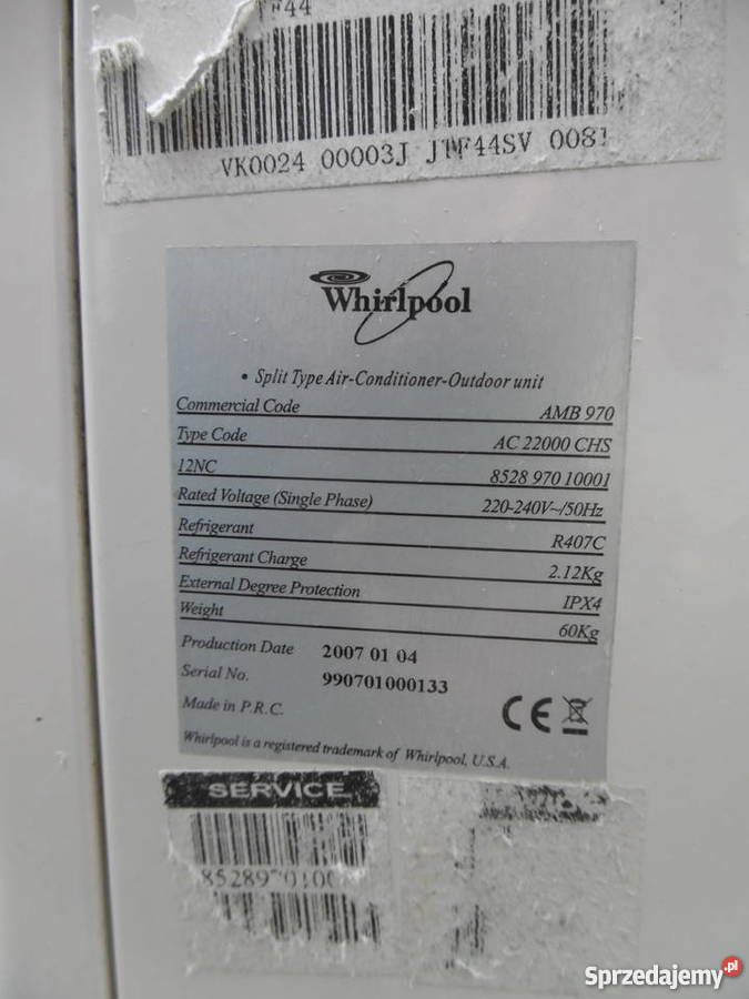 Klimatyzacja Klimatyzator Whirlpool 64kW na Wadowice