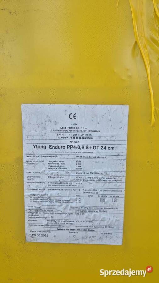 YTONG GR 24 PP 406 SGT 48pal ENDURO