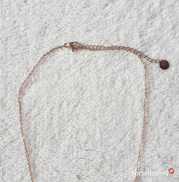 Nowy naszyjnik złoty kolor stal szlachetna Szczecin sprzedam