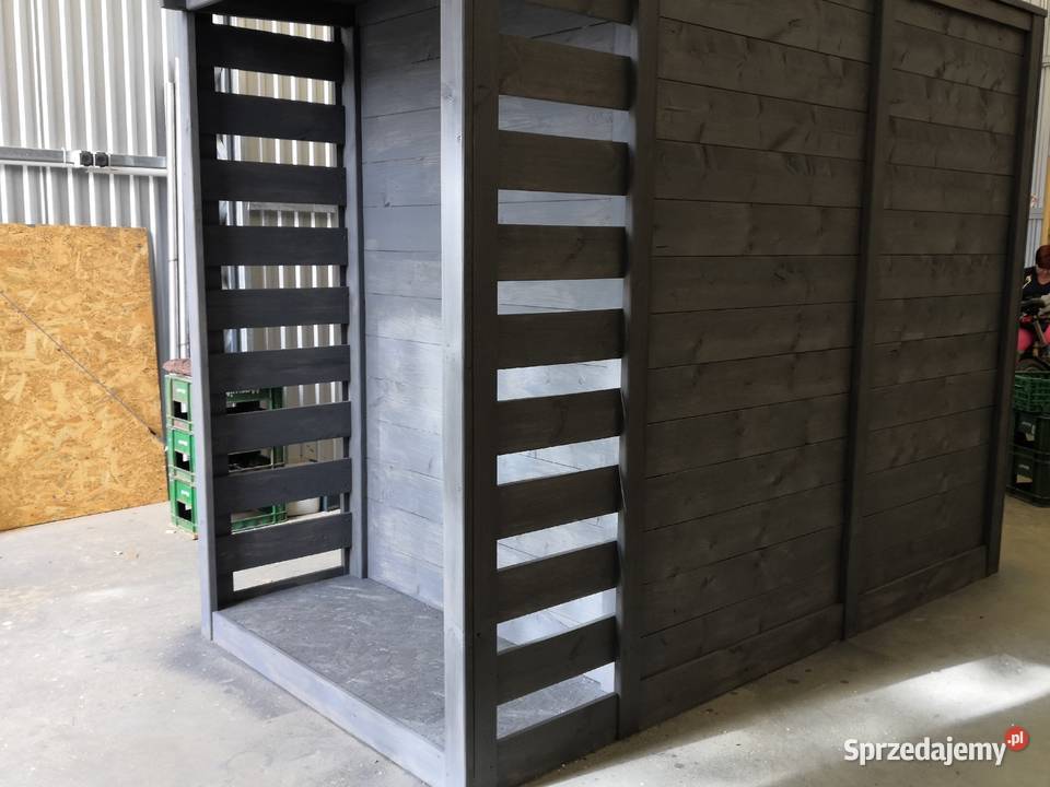 Domek ogrodowy narzędziowy drewutnia stolik wielkopolskie