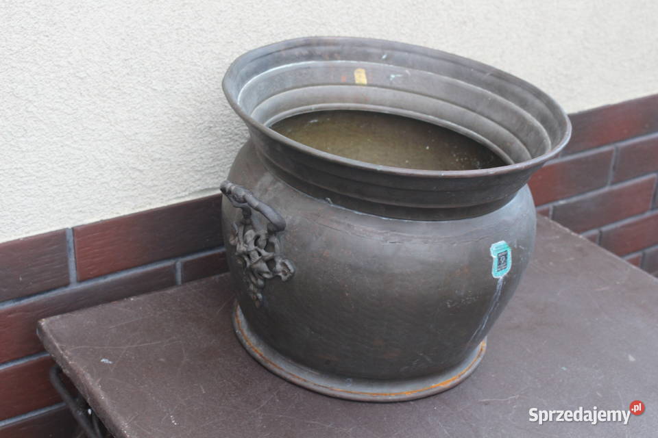 stary mosiężny garnek Pozostałe sprzedam