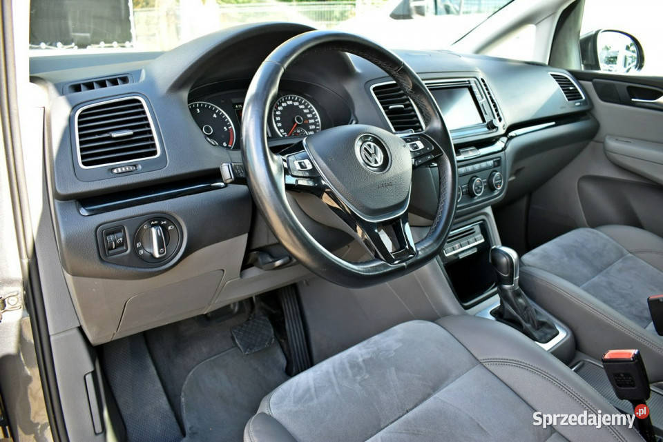 Volkswagen Sharan Bezwypadkowy Salon Polska elektryczne lusterka Łódź