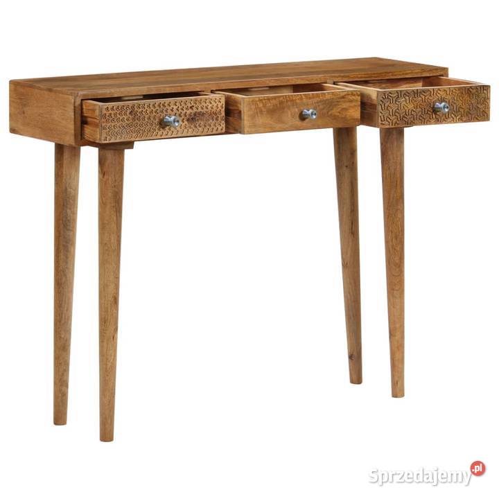 Stolik konsola z litego drewna mango 102 x 30 x