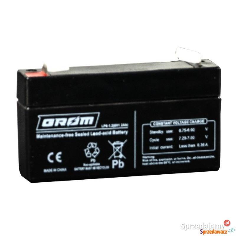 Akumulator 12Ah 6V GROM LP612 łódzkie Łódź