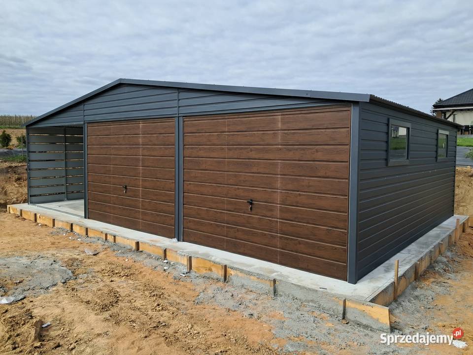 GARAŻ BLASZANY WIATA 6x6 3x6 Radom