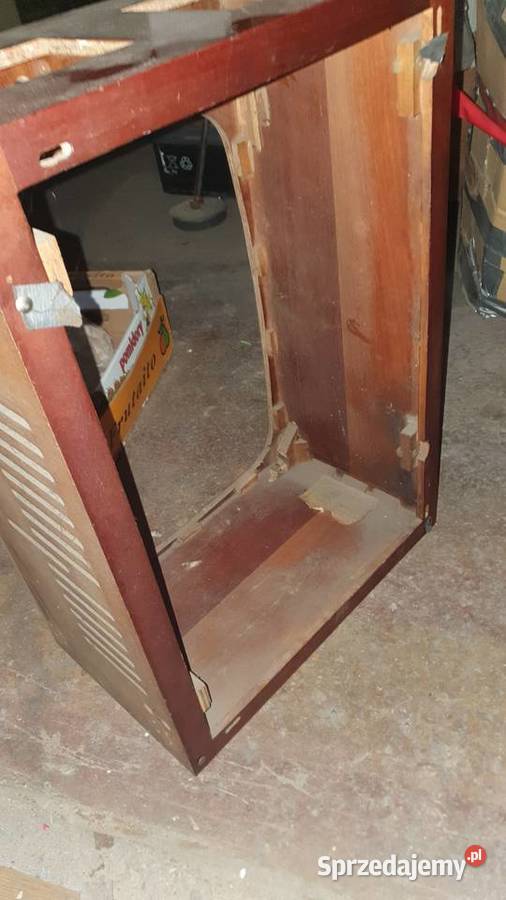 Drewniane pudło telewizorze PRL Warszawa