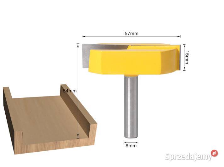 Frez do planowania drewna CNC 57mm trzpień 8mm podkarpackie Kulno