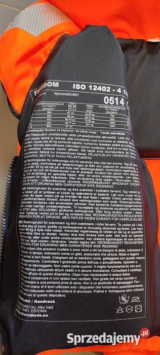 nowa kamizelka ratunkowa Marinepool Freedom małopolskie sprzedam
