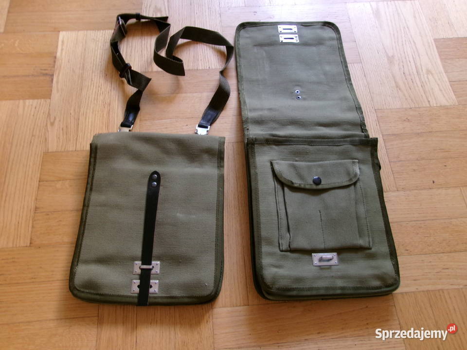 Torba polowa podofocerska brezentowa na ramie Legionowo