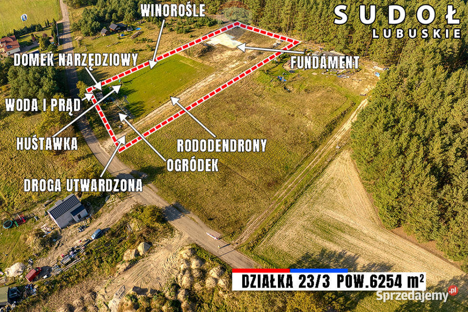 Bajeczna działka pod lasem z rozpoczętą budową Sudoł