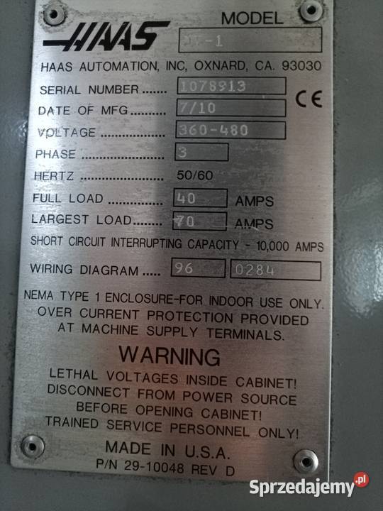 HAAS CHIRON sprzedam