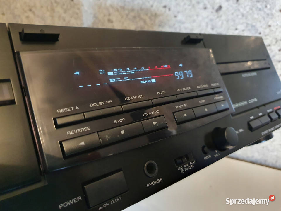 Kenwood magnetofon dwukasetowy KX w4080 Magnetofony Międzychód