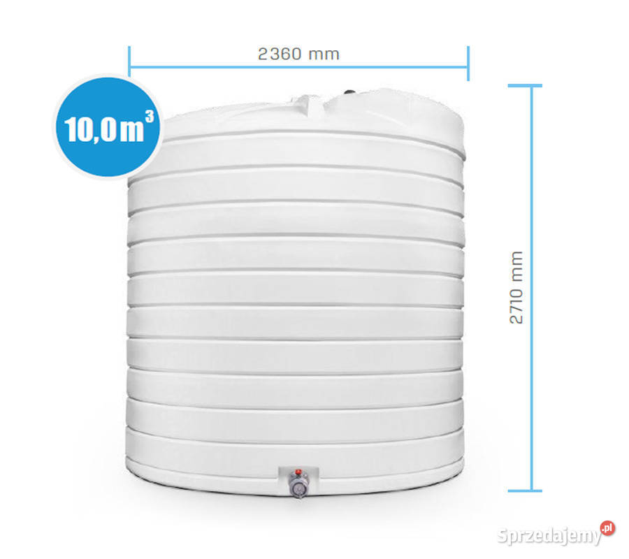 ZBIORNIK NAZIEMNY NA WODĘ PITNĄ 10000l z ATESTEM Kraków sprzedam